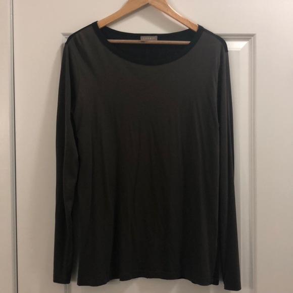 Lilla P Tops - EUC- Lilla P long sleeve top large brw/blk